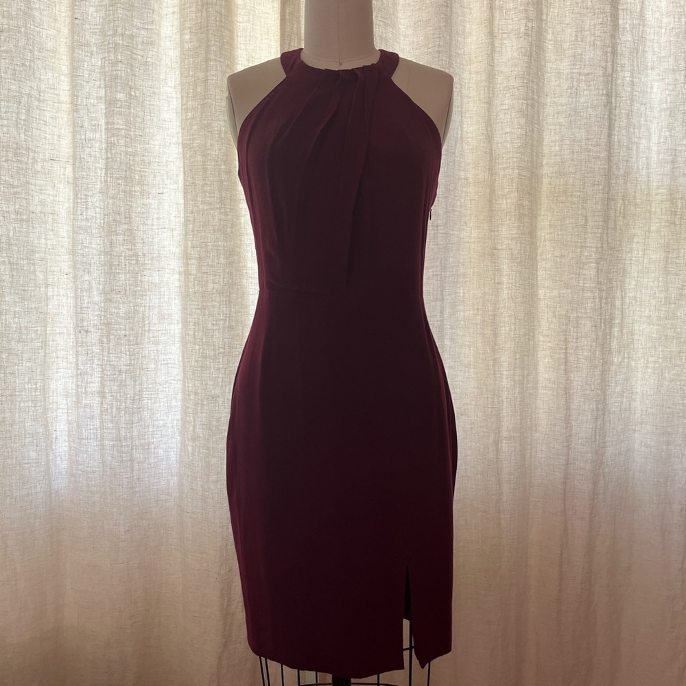 Greylin XS Burgundy Cocktail Dress NWT